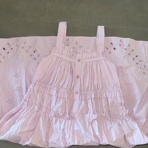 Zara Light lilac Tiered Ruffle Sundress for Girls